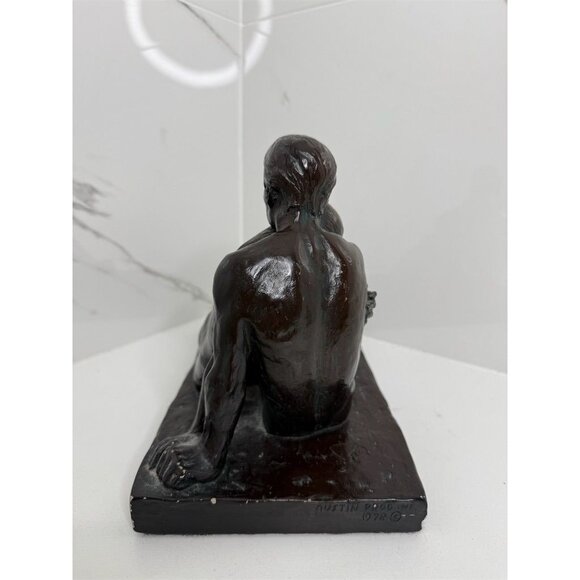 Sculpture Embracing Figures Rodin Ceramic Classic Medium Statue - Picture 4 of 9
